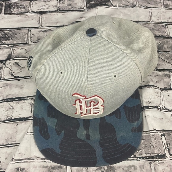 47 Birmingham Barons MiLB Chicago White Socks Wool Tweed Camo Brim Hat Cap - Picture 4 of 9